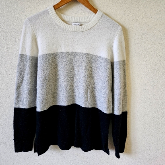 J. Crew Sweaters - J.CREW Color Block Super Soft  Crewneck Sweater size Medium.